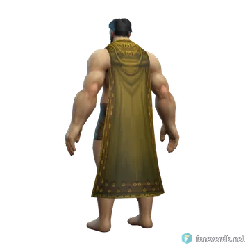 Marauder's Cloak worn by a human male, rendered from the Forever client