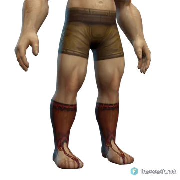 Ravager's Sandals worn by a human male, rendered from the Forever client