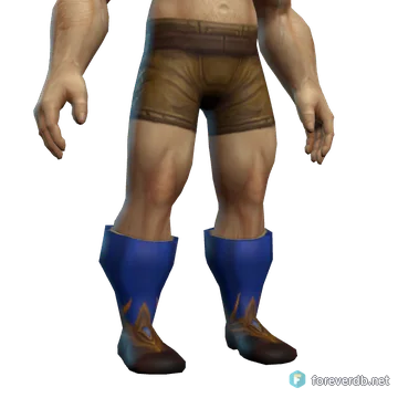Knight-Lieutenant's Silk Walkers worn by a human male, rendered from the Forever client