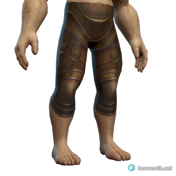 Legionnaire's Dragonhide Leggings worn by a human male, rendered from the Forever client