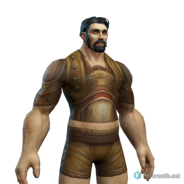 Legionnaire's Dragonhide Chestpiece worn by a human male, rendered from the Forever client