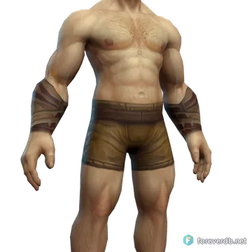 First Sergeant's Plate Bracers worn by a human male, rendered from the Forever client