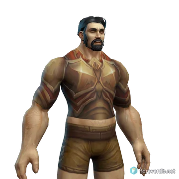 Legionnaire's Plate Armor worn by a human male, rendered from the Forever client