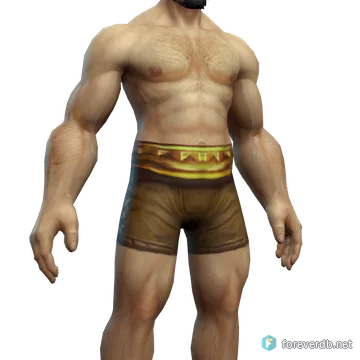 Triumphant Girdle worn by a human male, rendered from the Forever client