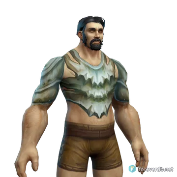 Bonelink Armor worn by a human male, rendered from the Forever client