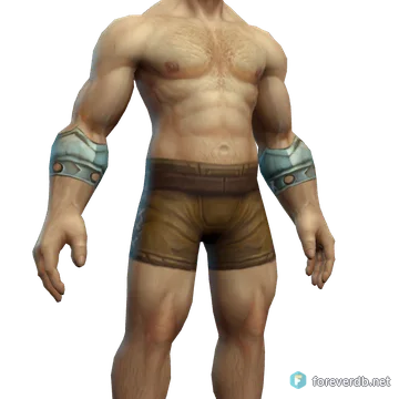 Bonelink Bracers worn by a human male, rendered from the Forever client
