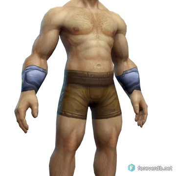 Jouster's Wristguards worn by a human male, rendered from the Forever client