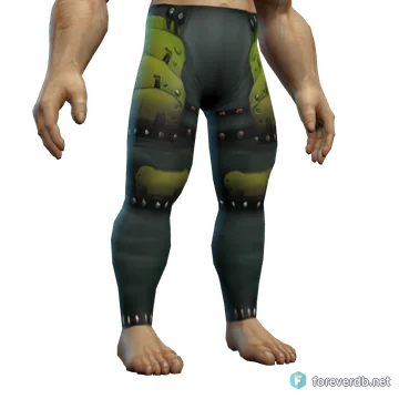 Heavy Lamellar Leggings worn by a human male, rendered from the Forever client