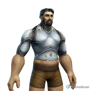 Overlord's Chestplate worn by a human male, rendered from the Forever client