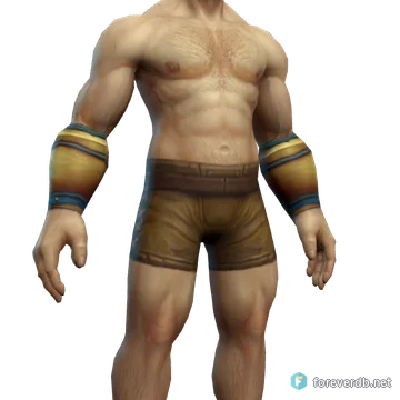 Templar Bracers worn by a human male, rendered from the Forever client