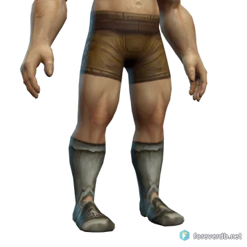 Sentry's Slippers worn by a human male, rendered from the Forever client