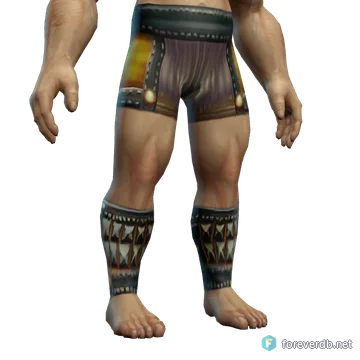 Scorpashi Leggings worn by a human male, rendered from the Forever client