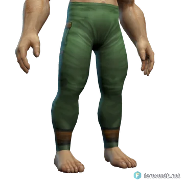 Cenarion Reservist's Pants worn by a human male, rendered from the Forever client