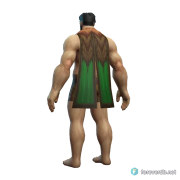 Councillor's Cloak worn by a human male, rendered from the Forever client