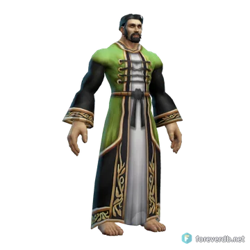 Councillor's Robes worn by a human male, rendered from the Forever client