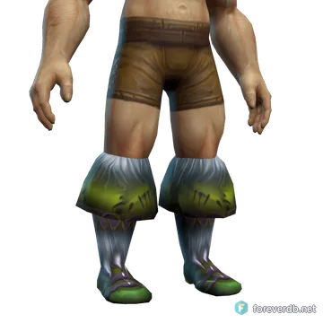 Pathfinder Footpads worn by a human male, rendered from the Forever client