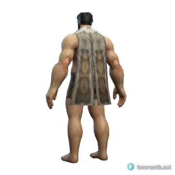 Ghostwalker Cloak worn by a human male, rendered from the Forever client