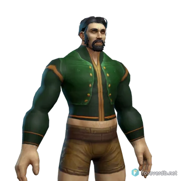 Reclaimer's Robes worn by a human male, rendered from the Forever client