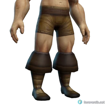 Banded Boots worn by a human male, rendered from the Forever client