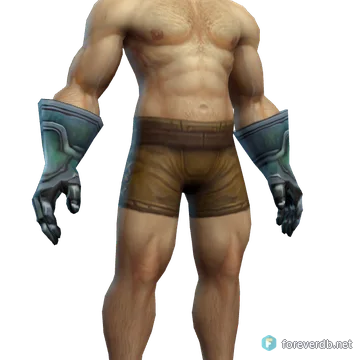 Formidable Gauntlets worn by a human male, rendered from the Forever client