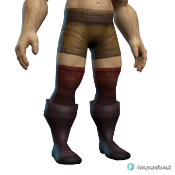 Tribal Boots worn by a human male, rendered from the Forever client