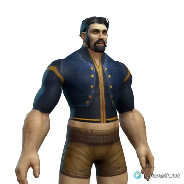 Sorcerer Drape worn by a human male, rendered from the Forever client