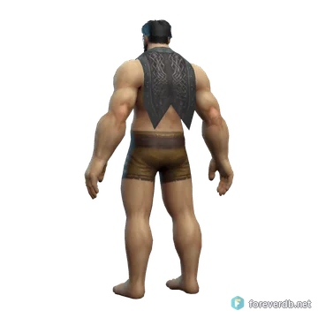 Chainlink Towel worn by a human male, rendered from the Forever client
