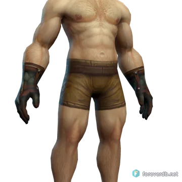 Noosegrip Gauntlets worn by a human male, rendered from the Forever client