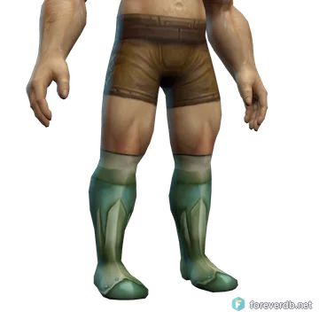 Boots of Avoidance worn by a human male, rendered from the Forever client