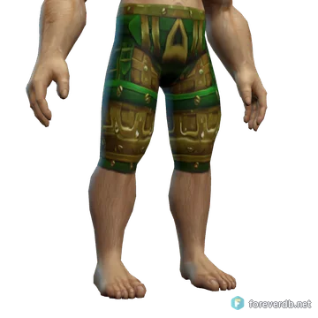 Plainsguard Leggings worn by a human male, rendered from the Forever client