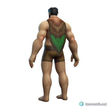 Sower's Cloak worn by a human male, rendered from the Forever client