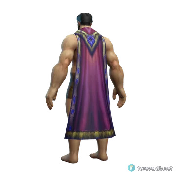 Stargazer Cloak worn by a human male, rendered from the Forever client