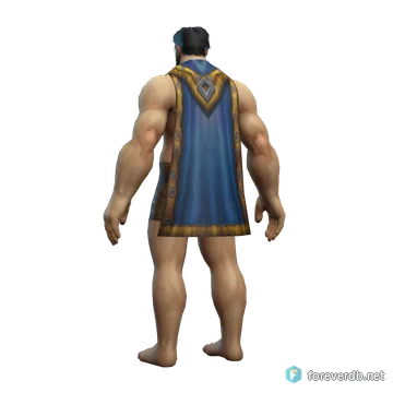 Windsong Drape worn by a human male, rendered from the Forever client