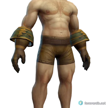 Quintis' Research Gloves worn by a human male, rendered from the Forever client