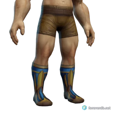 Sapphiron's Scale Boots worn by a human male, rendered from the Forever client