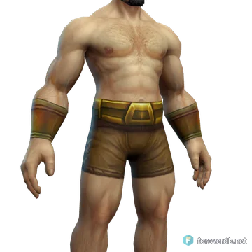 Girdle of Uther worn by a human male, rendered from the Forever client