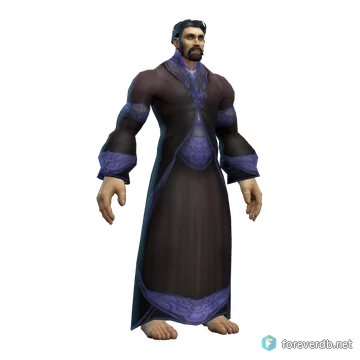 Master's Robe worn by a human male, rendered from the Forever client