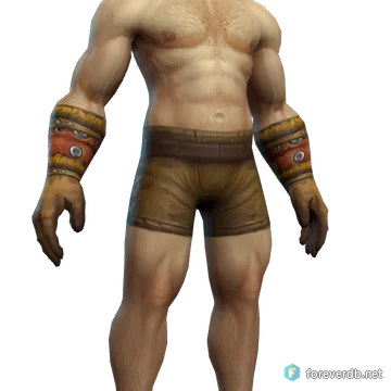 Braidfur Gloves worn by a human male, rendered from the Forever client