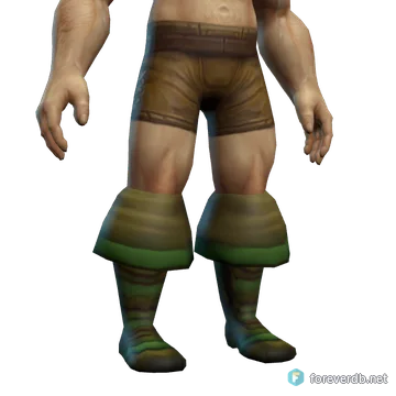 Drudge Boots worn by a human male, rendered from the Forever client