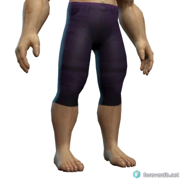 Darkweave Breeches worn by a human male, rendered from the Forever client