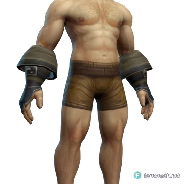Duskwoven Gloves worn by a human male, rendered from the Forever client