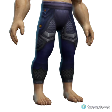 Malleable Chain Leggings worn by a human male, rendered from the Forever client