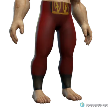 Knight-Captain's Dreadweave Leggings worn by a human male, rendered from the Forever client