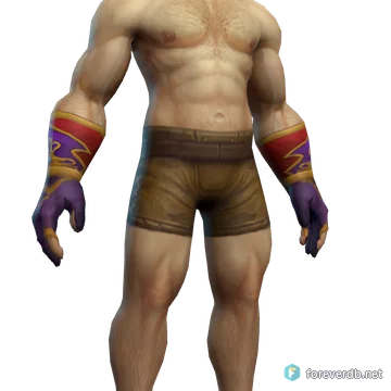 Magister's Gloves worn by a human male, rendered from the Forever client