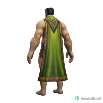 Hide of the Wild worn by a human male, rendered from the Forever client