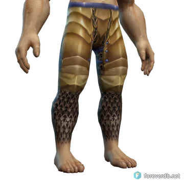 Brigandine Leggings worn by a human male, rendered from the Forever client