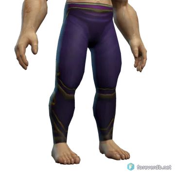 Dreadmist Leggings worn by a human male, rendered from the Forever client