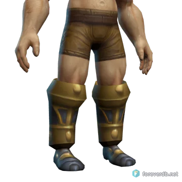 Boots of Valor worn by a human male, rendered from the Forever client