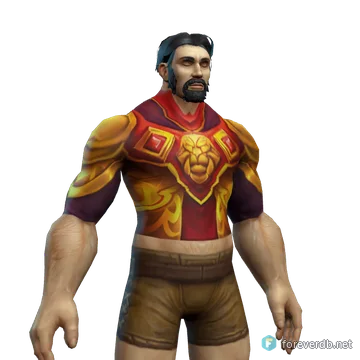 Lightforge Breastplate worn by a human male, rendered from the Forever client
