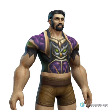 Wildheart Vest worn by a human male, rendered from the Forever client